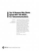 Overpaying for Telecommunications