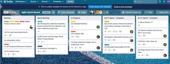 trello screen shot